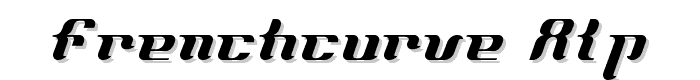 FrenchCurve ALP font